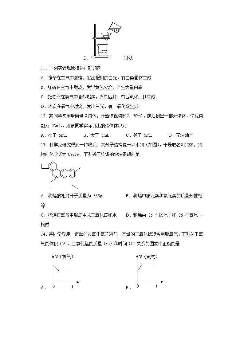 四川省巴中市恩阳区2022-2023学年九年级上学期期中化学试题(含答案)第3页
