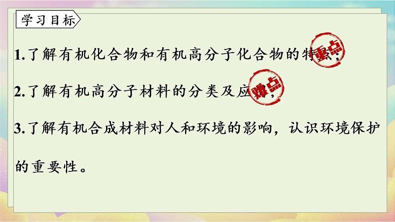 人教九(下)第12单元 课题3 有机合成材料第2页