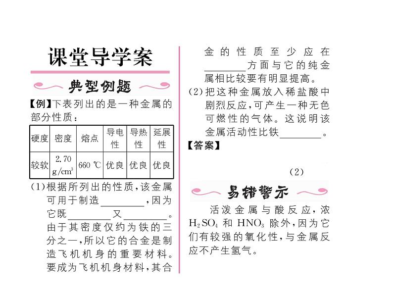沪教版(全国版)九年级化学上册名师课件:基础实验4 常见金属的性质 (共19张PPT)03