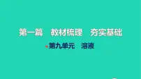 全国版2022中考化学第一篇教材梳理夯实基础第九单元溶液练本课件