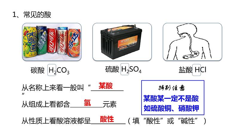 人教版初中化学九年级下册第十单元 课题1 常见的酸和碱 课件04