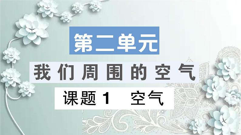 人教版化学九年级上册 课题1 空气 课件第1页