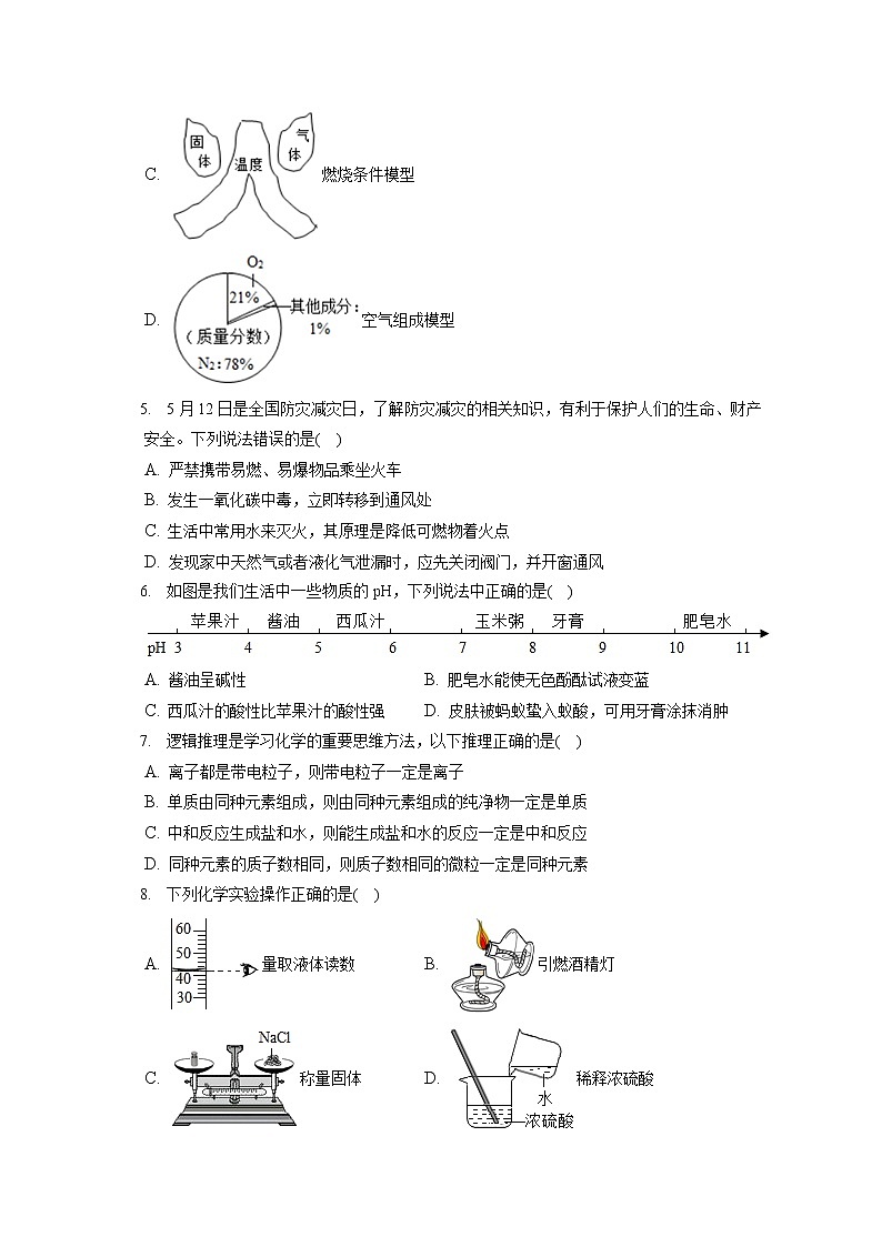 2021-2022学年广东省阳江市江城区九年级(上)期末化学试卷(含详细答案解析)第2页