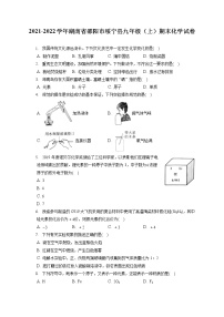 2021-2022学年湖南省邵阳市绥宁县九年级（上）期末化学试卷（含详细答案解析）