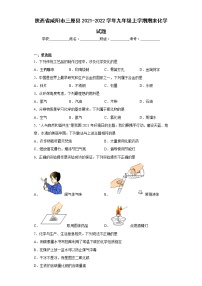 陕西省咸阳市三原县2021-2022学年九年级上学期期末化学试题(含答案)