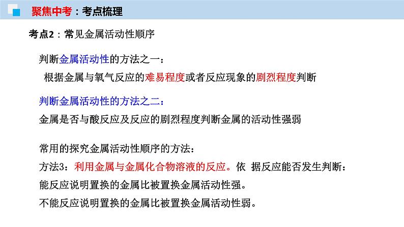 专题06 金属的化学性质(考点精讲PPT版)-【满分之路】 中考化学一轮复习精讲精练(全国通用)第7页