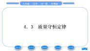 化学九年级上册4.3 质量守恒定律习题课件ppt