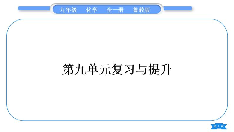 鲁教版九年级化学下第九单元金属复习与提升习题课件01