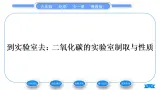 鲁教版九年级化学上第六单元燃烧与燃料到实验室去：二氧化碳的实验室制取与性质习题课件