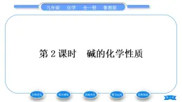 鲁教版九年级化学下第七单元常见的酸和碱第二节碱及其性质第2课时碱的化学性质习题课件