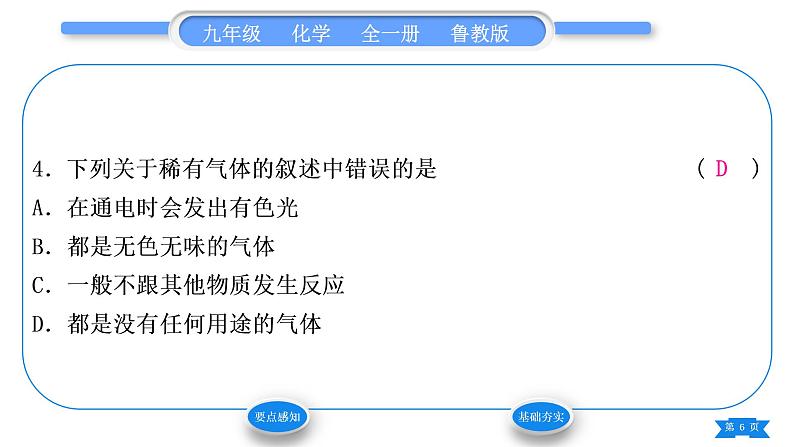 鲁教版九年级化学上第四单元我们周围的空气第一节空气的成分第2课时空气是一种重要的资源习题课件第6页