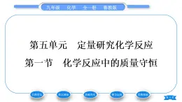 鲁教版九年级化学上第五单元定量研究化学反应第一节化学反应中的质量守恒习题课件