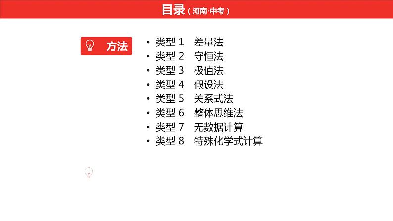 中考总复习化学(河南地区)16.题型四 技巧性计算课件02