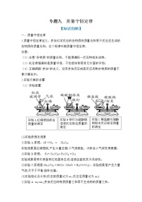 【期末满分备考】2022-2023学年人教版化学九年级上册-专题九《质量守恒定律》期末考点专题