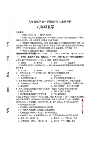 2022-2023学年九年级上册第一学期期末测试化学试题【人教版】及答案