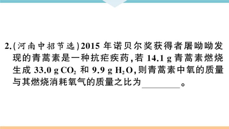 初三九年级化学下册河南特色题型专练2专题九技巧计算课件PPT04