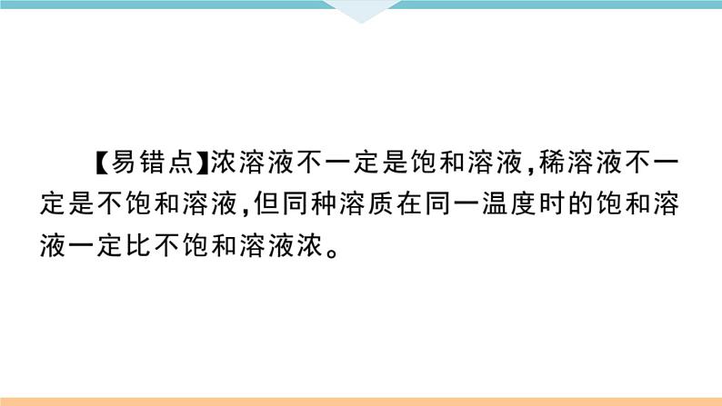 初三九年级化学下册江西同步练习2九单元溶液3课题2溶解度1课时课件PPT第4页