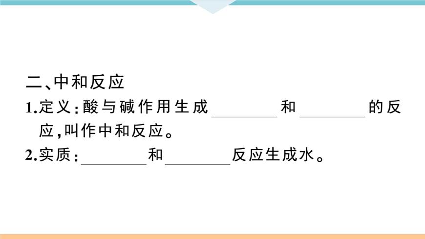 初三九年級化學下冊江西同步練習3十單元酸和堿6課題2酸和堿的中和反應1課時課件PPT第3頁