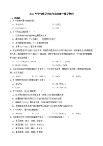 2023年中考化学高频考点突破--化学肥料