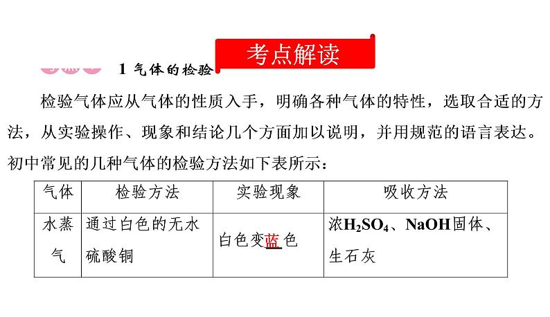初中化学中考复习 2020中考备考化学考点讲练课件 物质的检验、鉴别与除杂第2页