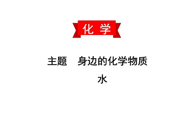 初中化学中考复习 2020中考备考化学考点讲练 水课件PPT第1页