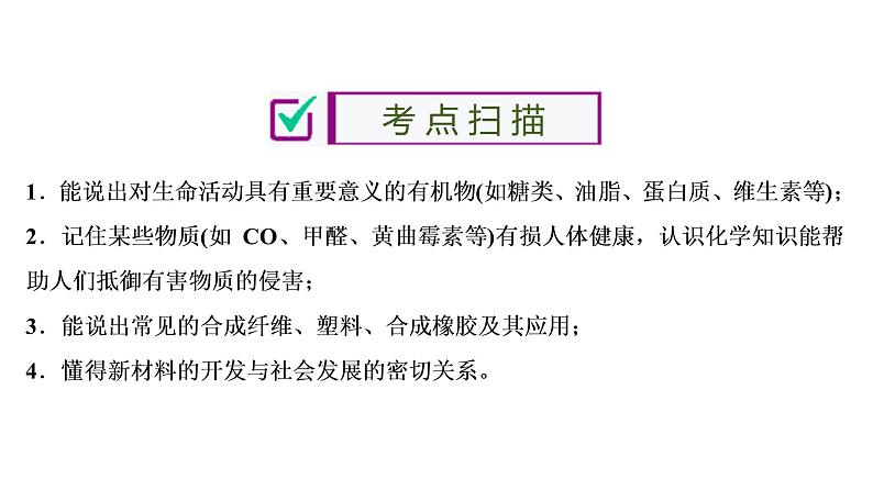 初中化学中考复习 第12单元 化学与生活课件PPT02