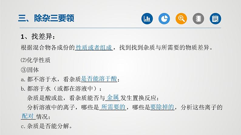 初中化学中考复习 专题01物质的分离与除杂(第1课时)-2022年中考二轮化学【重难点突破】精品课件08