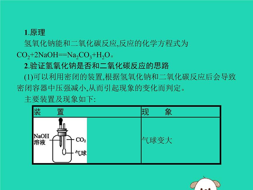 初中化學中考復習 課標通用中考化學總復習實驗氫氧化鈉和二氧化碳反應的探究課件第2頁