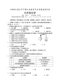 湖南省永州市双牌县2022-2023学年九年级上学期期末质量监测化学试题(含答案)