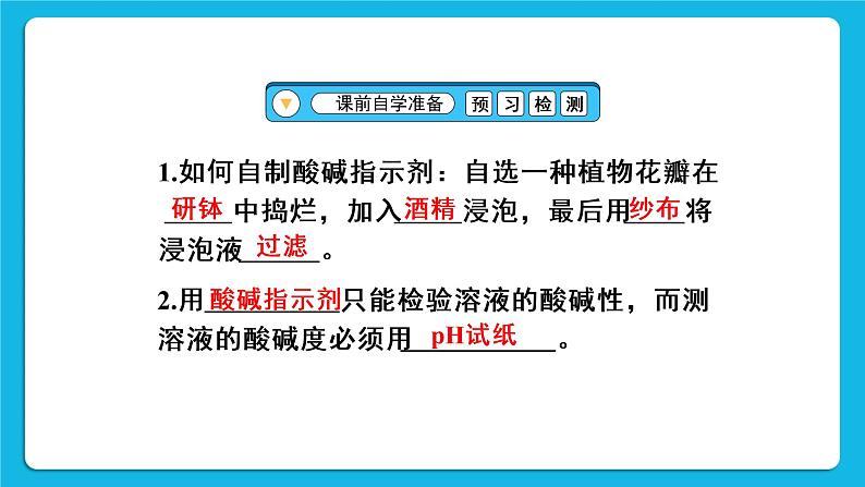 实验活动7 溶液酸碱性的检验 课件第3页