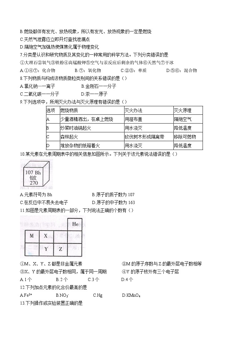 重庆市开州区2022-2023学年九年级上学期期末化学试题(含答案)第2页
