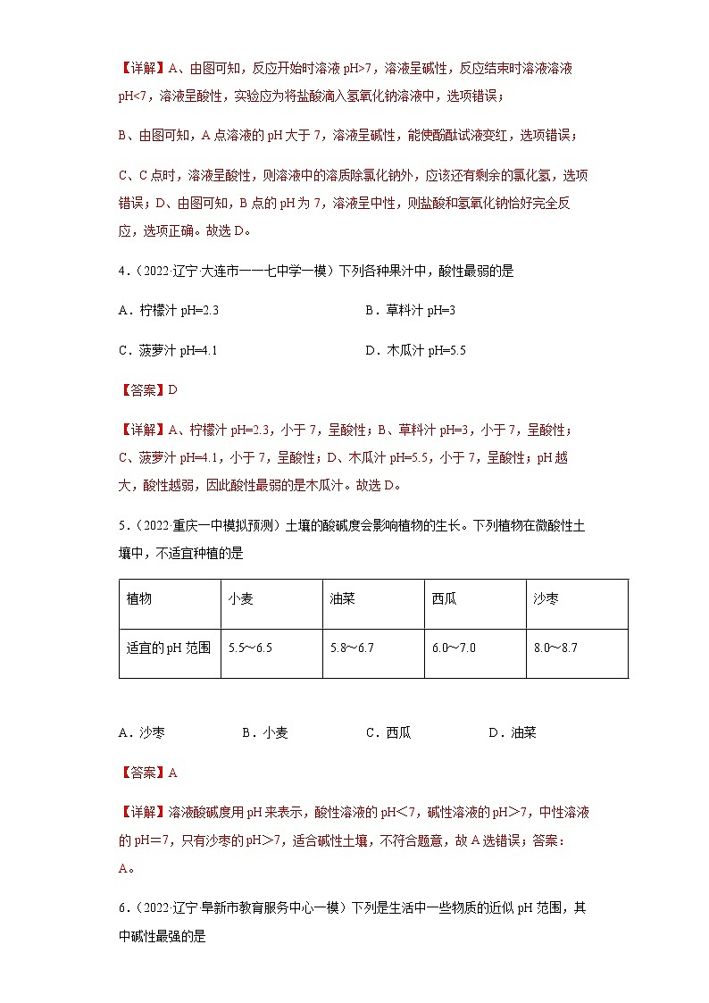 实验活动7 溶液酸碱性的检验(课时练)-九年级化学下册同步教学课件+课时练(人教版)03