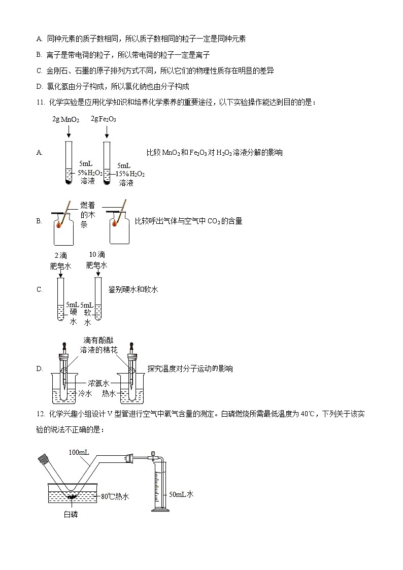 安徽省合肥市庐阳区2022-2023学年九年级上学期期末化学试题(含答案)第3页