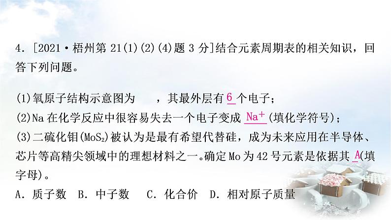 鲁教版中考化学考点过关练第二单元探秘水世界第二节物质的构成及元素课件06