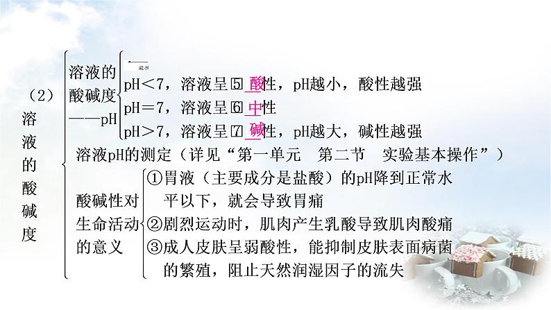 鲁教版中考化学复习第七单元常见的酸和碱第二节溶液的酸碱性和酸碱中和反应教学课件第4页