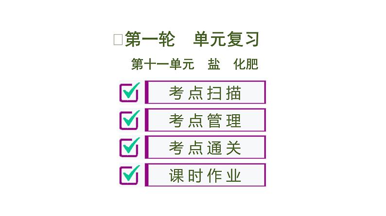 中考化学复习第11单元 盐 化肥课件PPT第1页