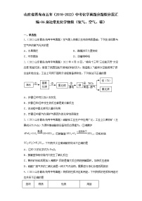 山东省青岛市五年（2018-2022）中考化学真题分题型分层汇编-06身边常见化学物质（氧气、空气、碳）