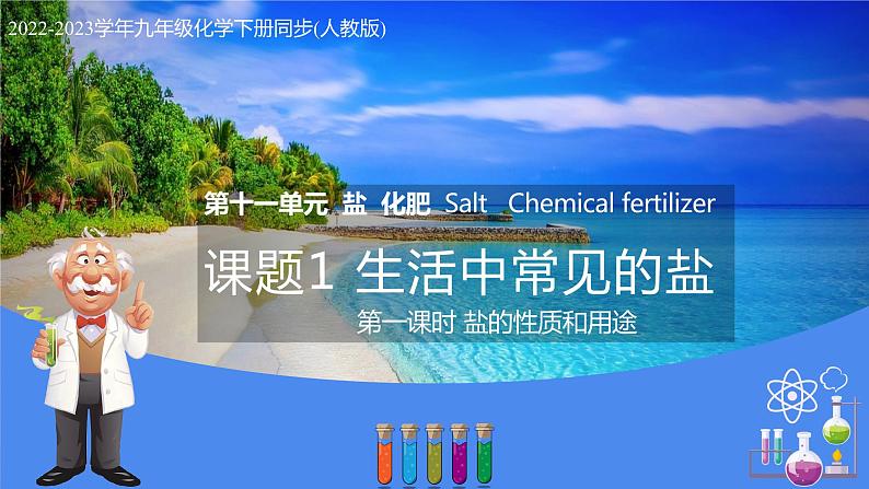 11.1 生活中常见的盐(教学课件)-九年级化学下册同步教学课件+课时练(人教版)第1页
