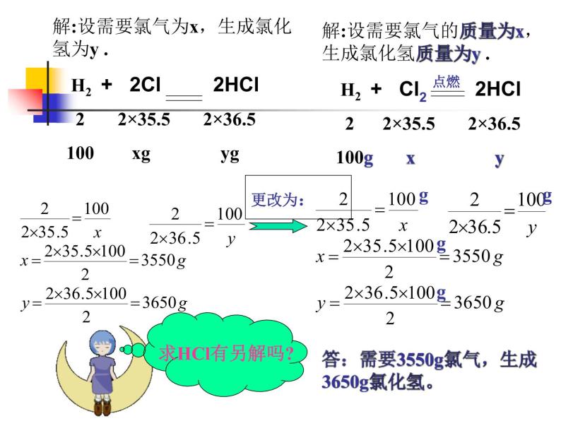 人教版（五四制）化学八年级全一册 5.3 利用化学方程式的简单计算 课件0207