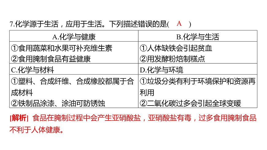 備考2023中考真題卷——2022年常德市初中學業(yè)水平考試(湖南專版)課件PPT第7頁