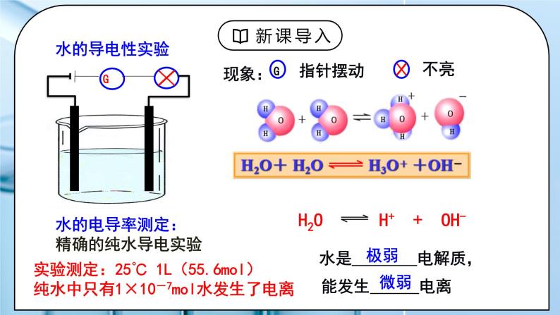 《水的电离和溶液的PH》第一课时课件PPT+教学设计03