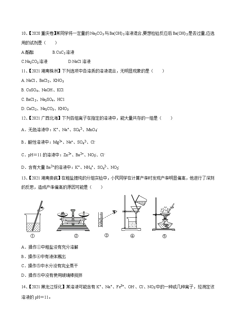 专题08 盐与化肥(讲通练透)-(学生版)第3页