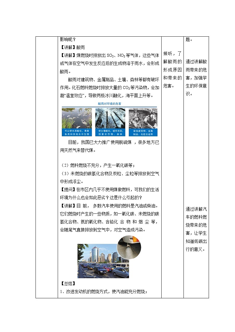 《課題2燃料的合理利用與開發(fā)》第2課時示范課教案【人教版化學(xué)九年級上冊】第2頁