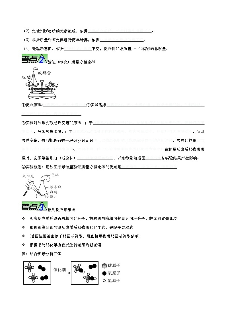 重难点05 质量守恒定律 化学方程式 微观模型【热点•重点•难点】专练(原卷版)第2页