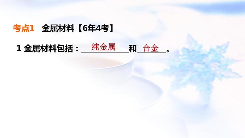 中考化学复习基础梳理第7课时金属材料及其利用和保护课件第4页