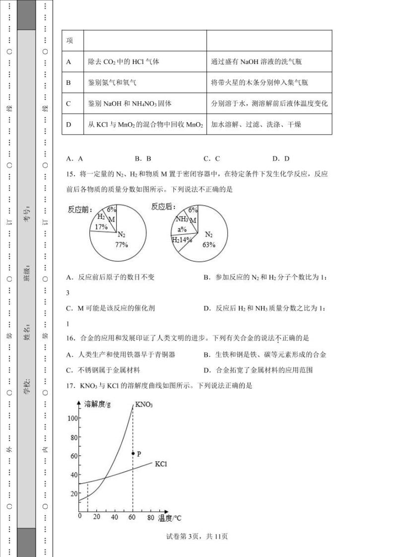 2022年江苏省扬州市中考化学真题附答案解析（高清版）03