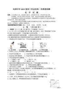 2023年四川省内江市威远县凤翔中学第一次模拟考试化学试题（含答案）