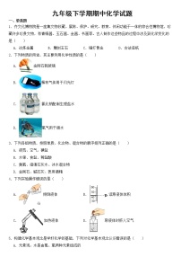 山东省淄博市2023年九年级下学期期中化学试题【含答案】