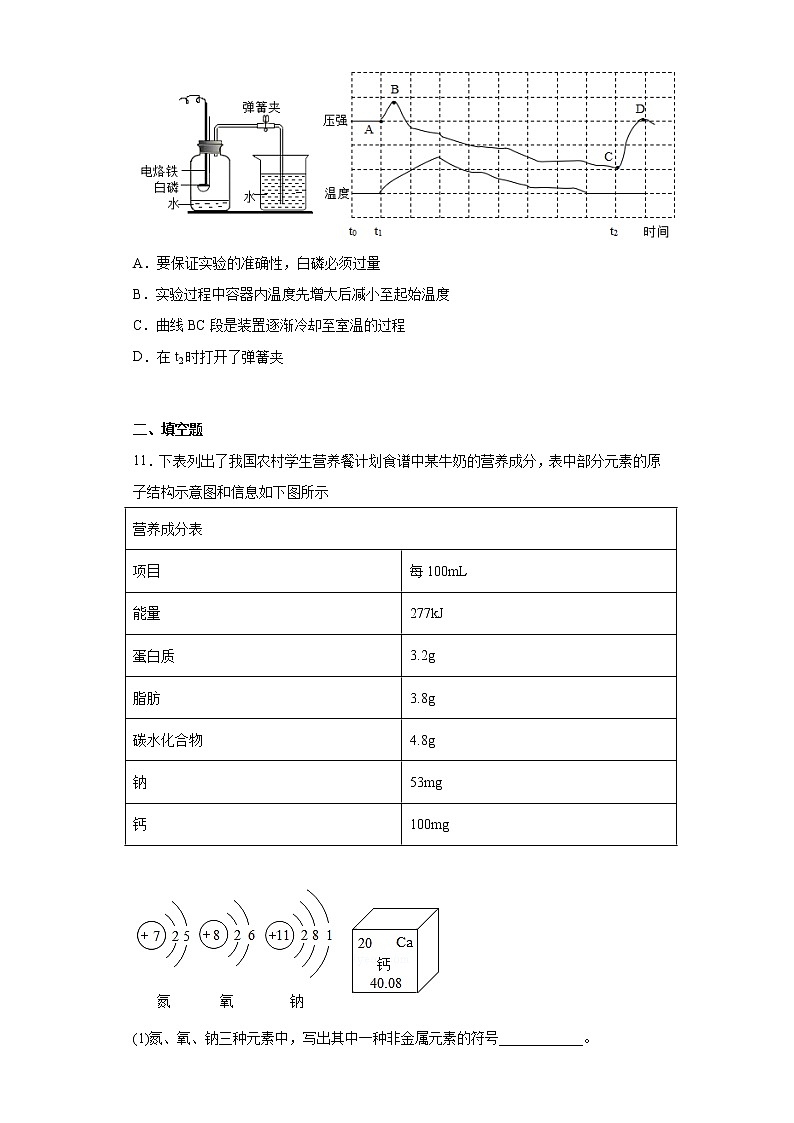 2023年福建省南平市政和县中考一模化学试题(含答案)第3页