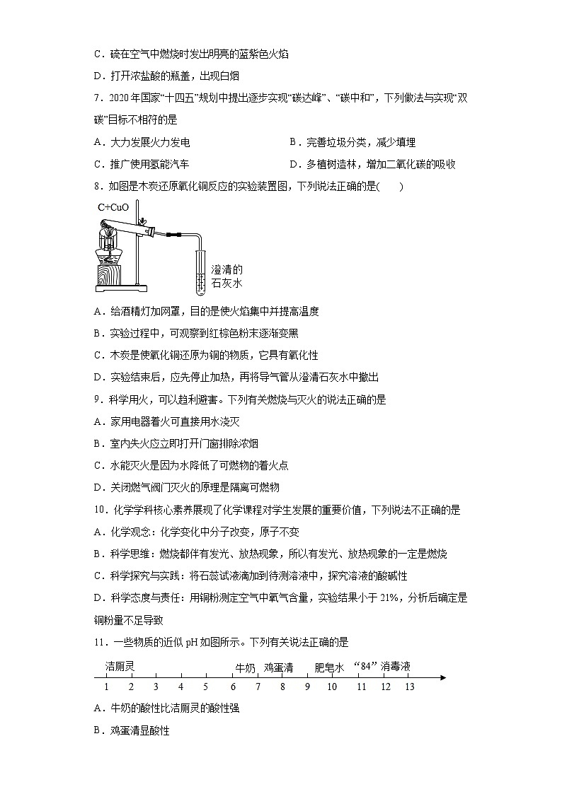 2023年山东省的德州市临邑县中考一模化学试题(含解析)02